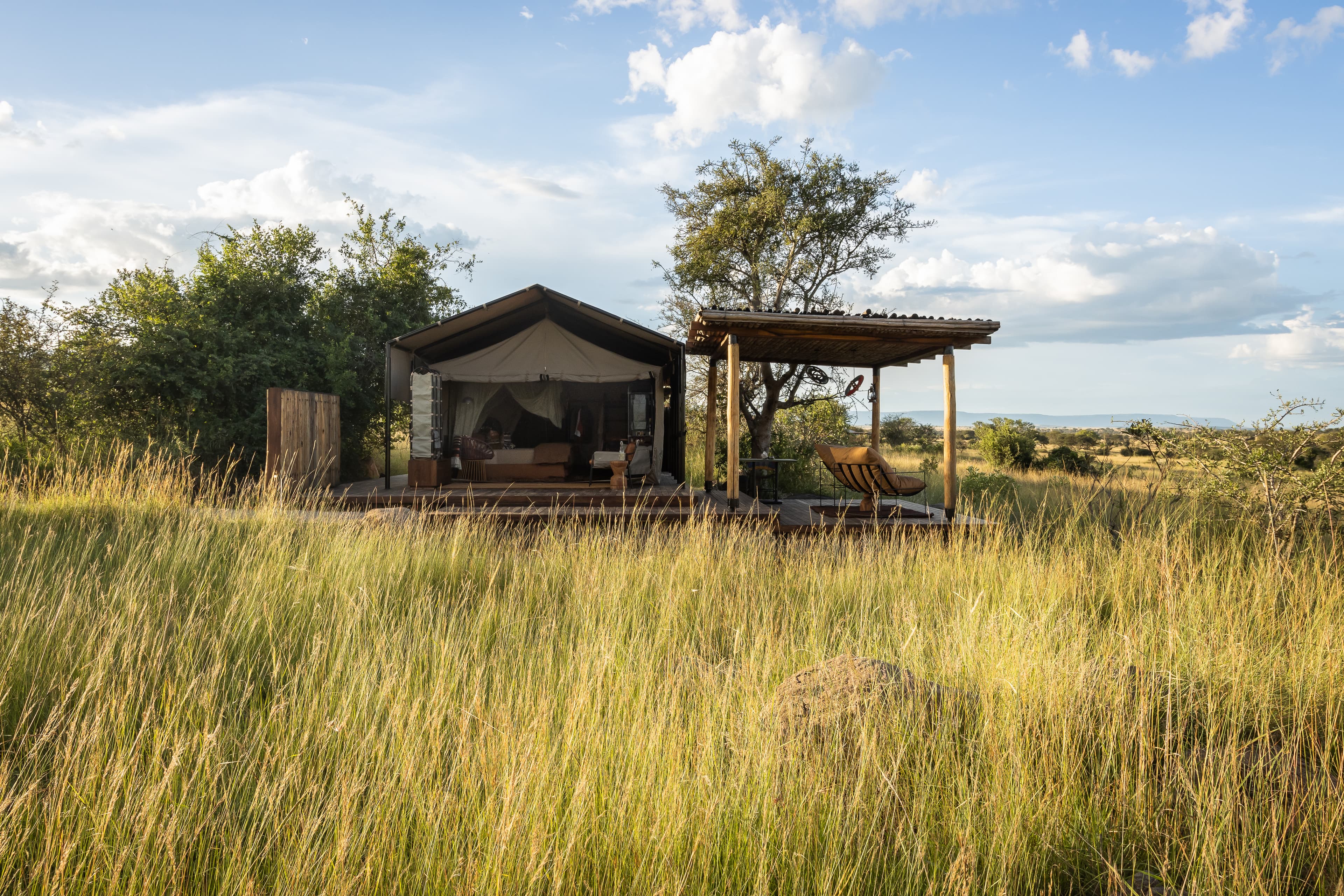 Tented suite exterior